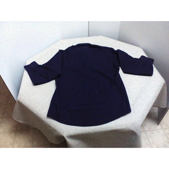 Van Heusen Men's Shirt Casual/Dress Long Sleeve Poly/Cotton Purple 15.5 (34/35) - Picture 3 of 16